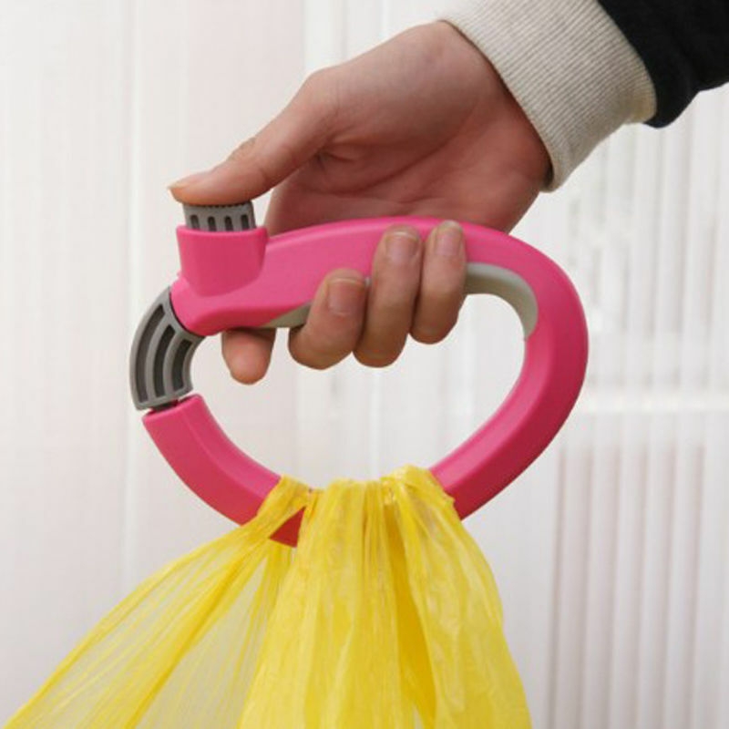 High Quality Custom Logo Grocery Plastic Bag Holder Shopping Bag Handle Carrier