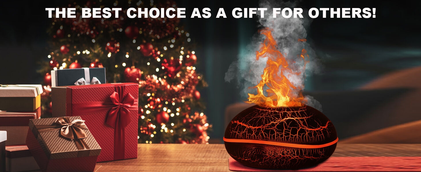 Volcano Humidifier Flame Essential Diffuser