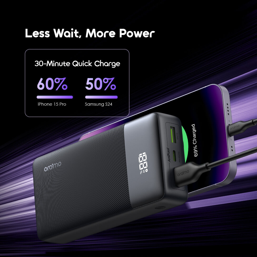 oraimo Power Bank PowerNova Q21 fast charge