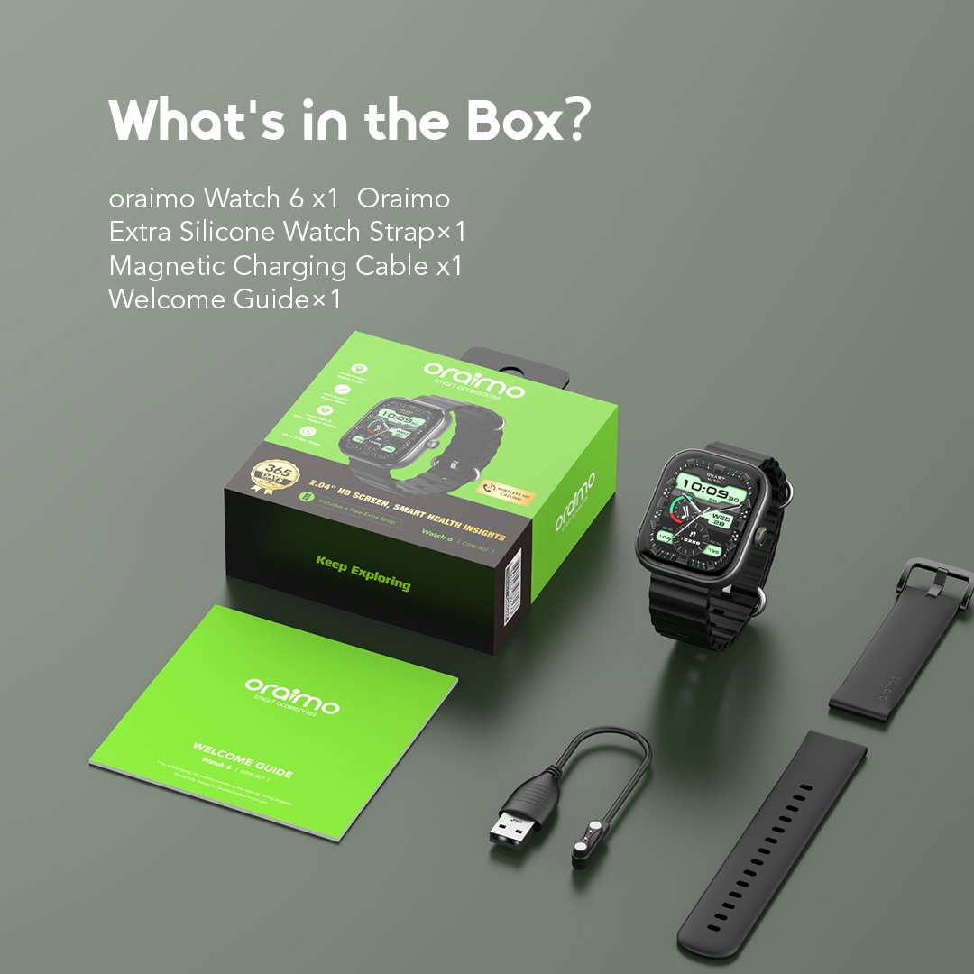 oraimo smartwatch watch 6 OSW-807 package