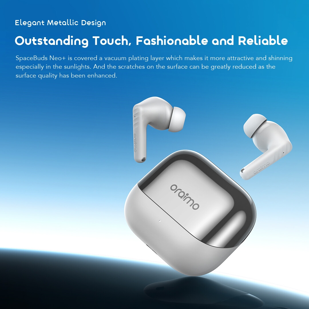 Wireless Earphones SpaceBuds Neo+ OTW-323P elegant metallic design