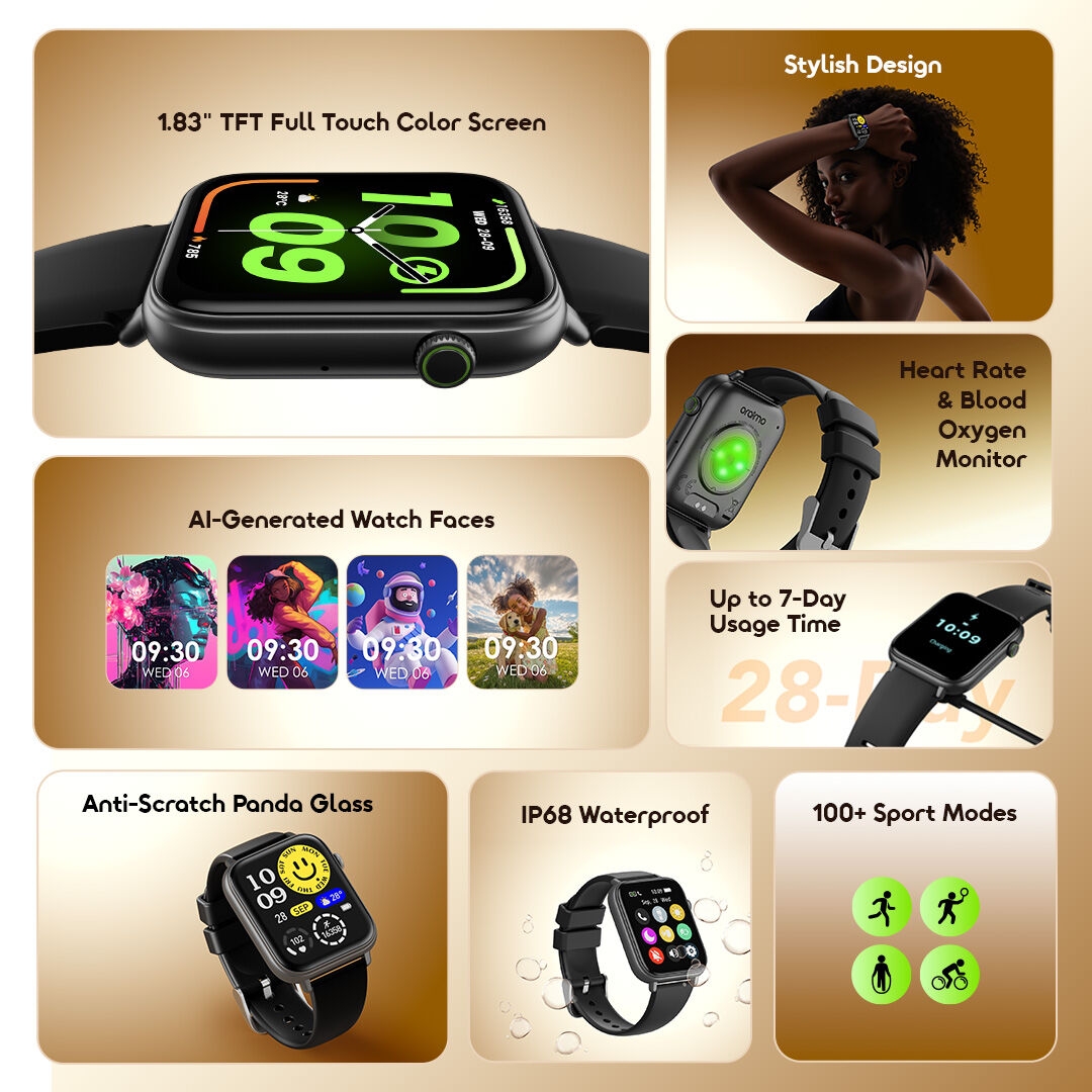 oraimo smart watch watch 6n osw 8000n features 2