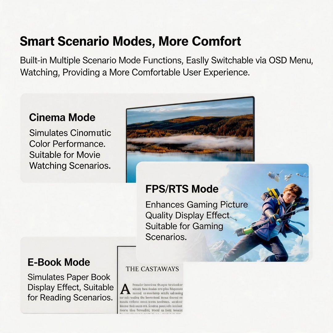 oraimo Monitor VisionPad 2K OF-SD200N 13 smart modes