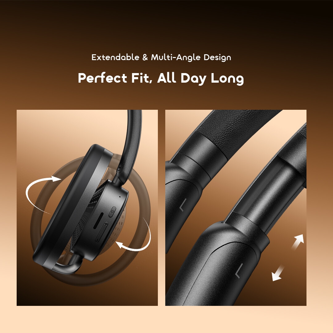 oraimo Open-Ear Wireless Headphones OpenLoop OPN-670N 10 Extendable & Multi-Angle Design Perfect Fit, All Day Long