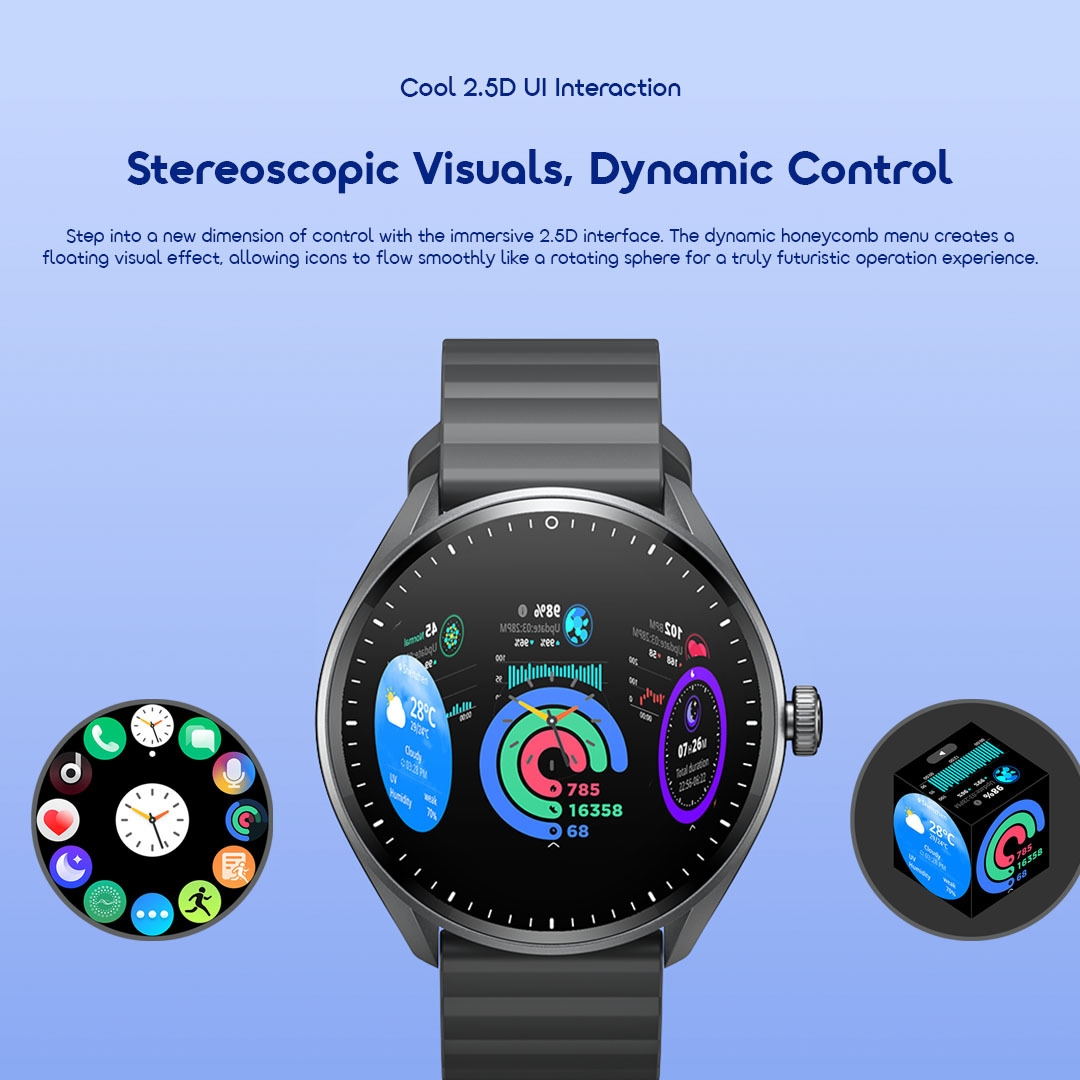 oraimo Smart Watch Watch Nova 2R Lite OSW-824 9 Cool 2.5D UI Interaction