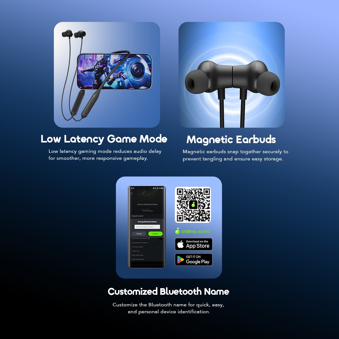 oraimo Earphone Necklace Neo OEB-310 09 Additional Features