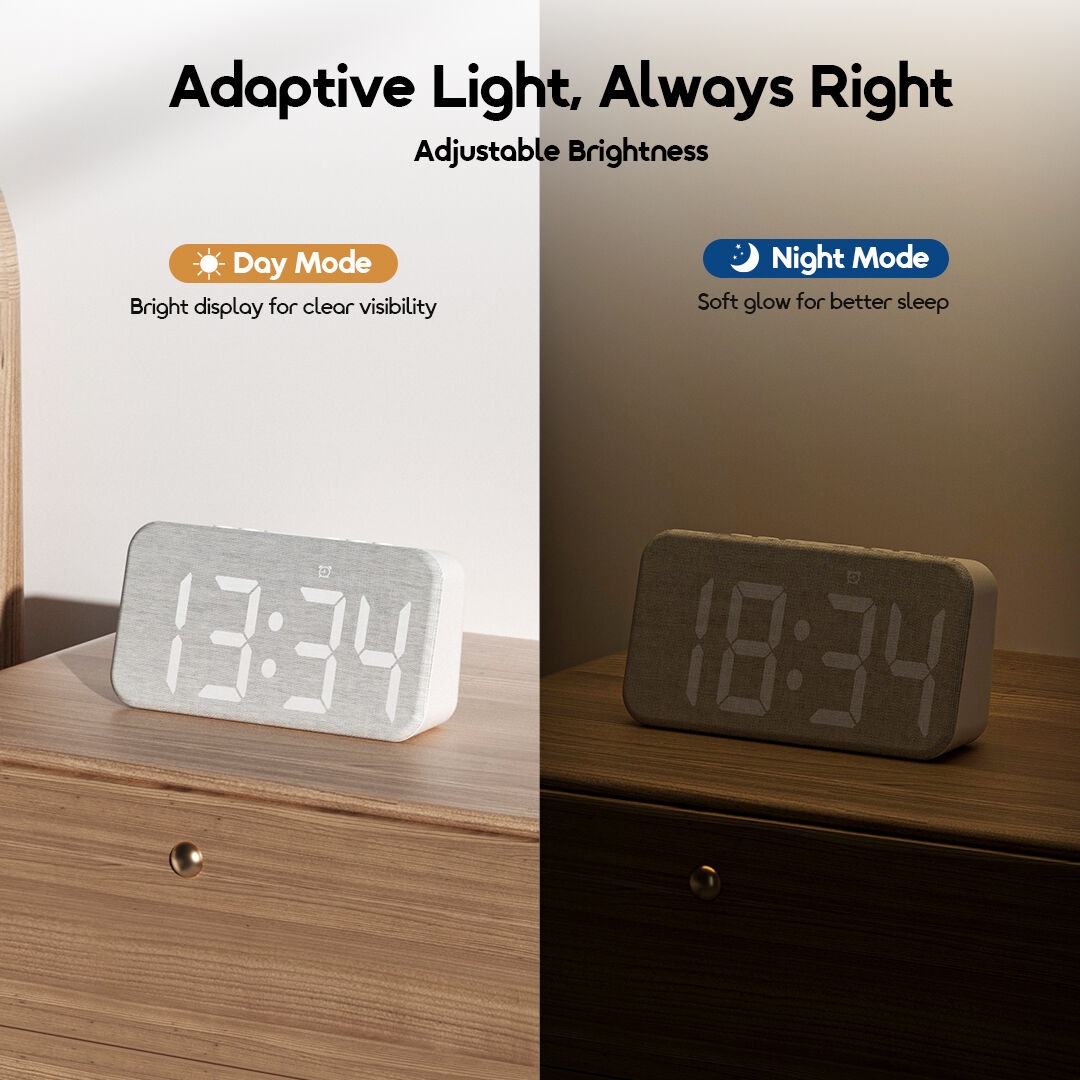oraimo Alarm Clock ClockPoint Air OSH-003A  Dual Power Options-3