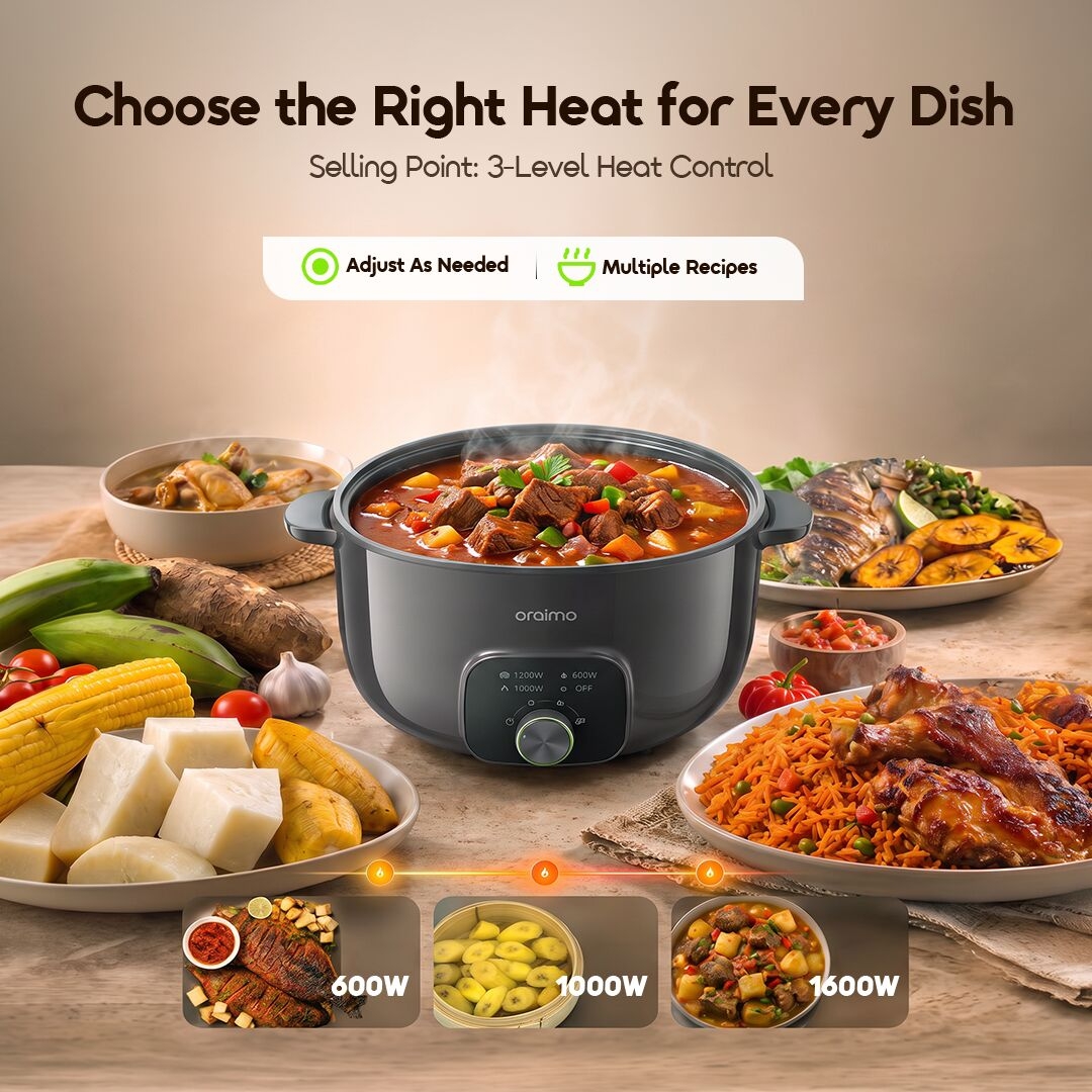 oraimo multipot s1 lite africa OEH-262A 08 choose right heat every dish