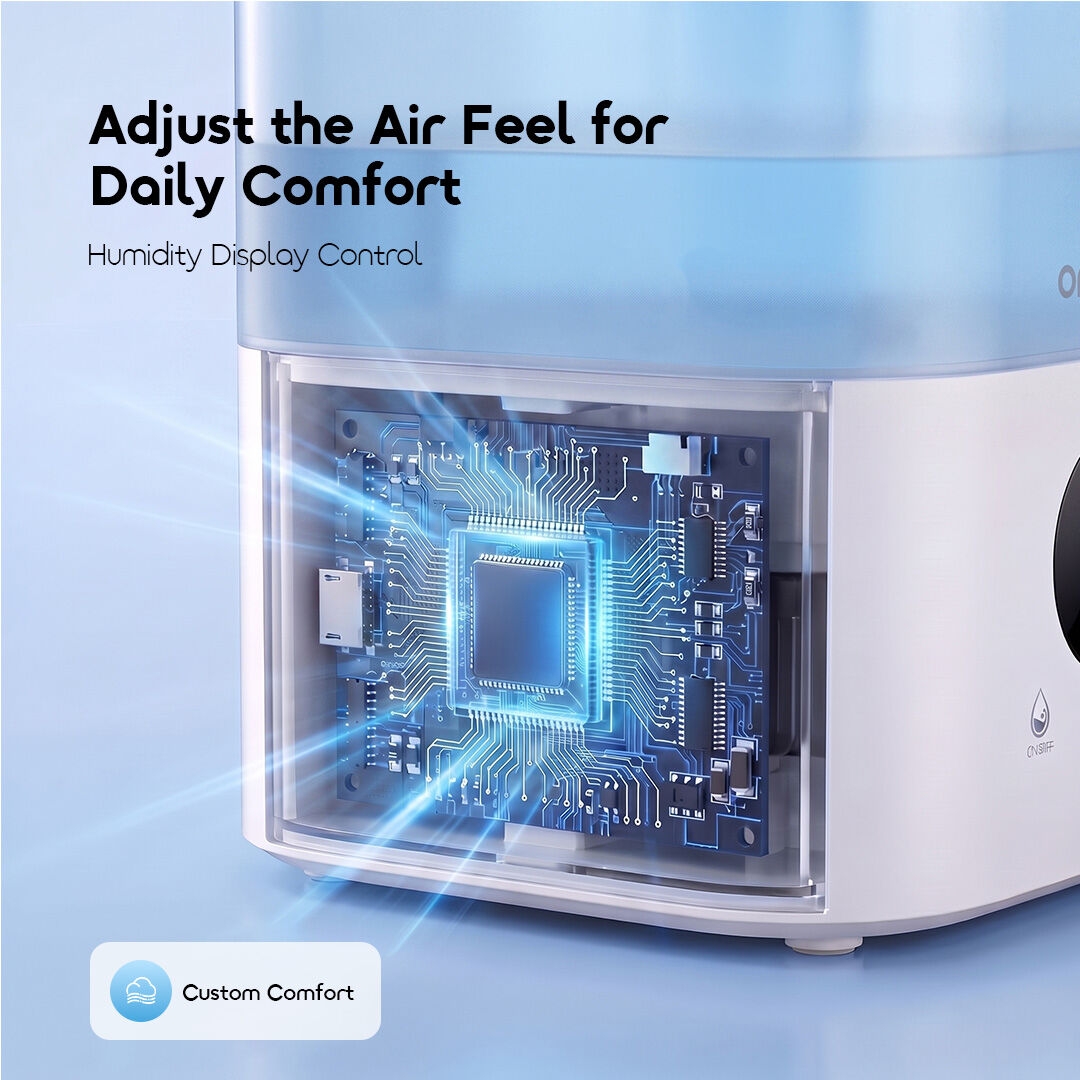 oraimo MistGlow humidifier OHM-201A humidity display control adjust air feel daily comfort