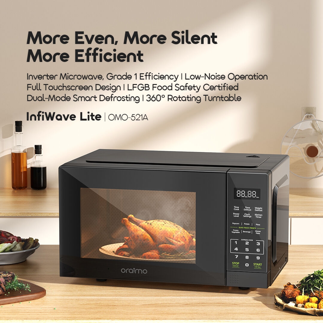 oraimo-Microwave-Oven-InfiWave-Lite-OMO-521A-1-Low-Noise OperationCook in Peace