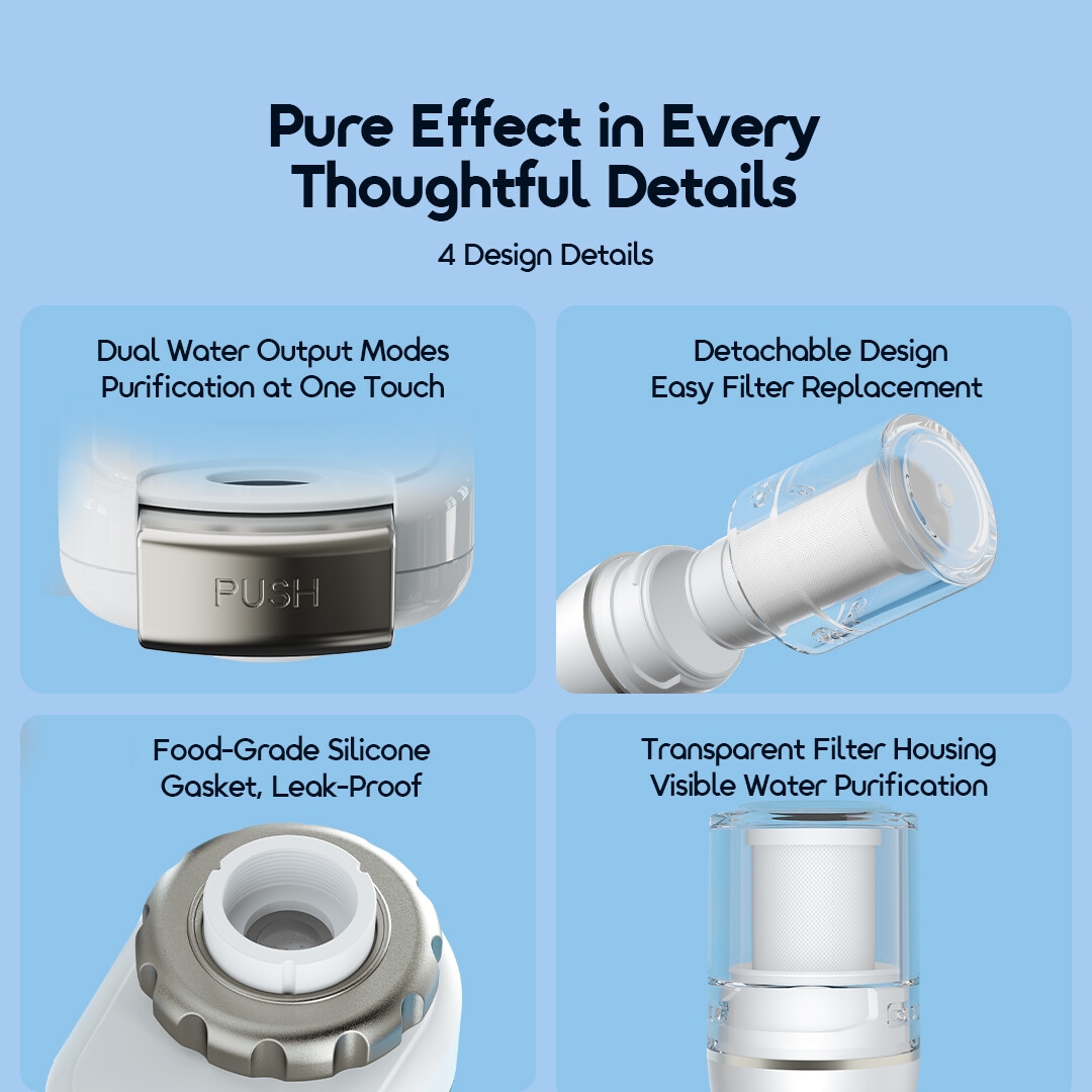 oraimo cleansip high flow rate faucet mount water filters osh-008a 4 details 5