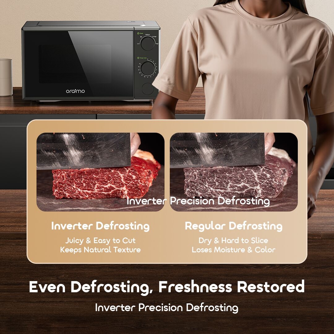 oraimo-Microwave-Oven-InfiWave-Lite-OMO-221A-7 Freshness RestoredInverter Precision Defrosting
