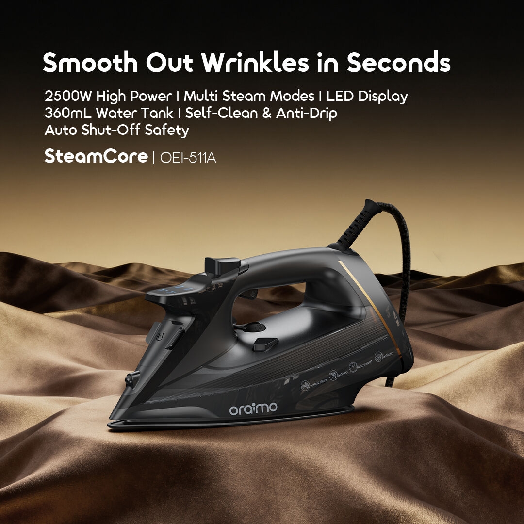 oraimo electric iron steamcore oei-511a features 1