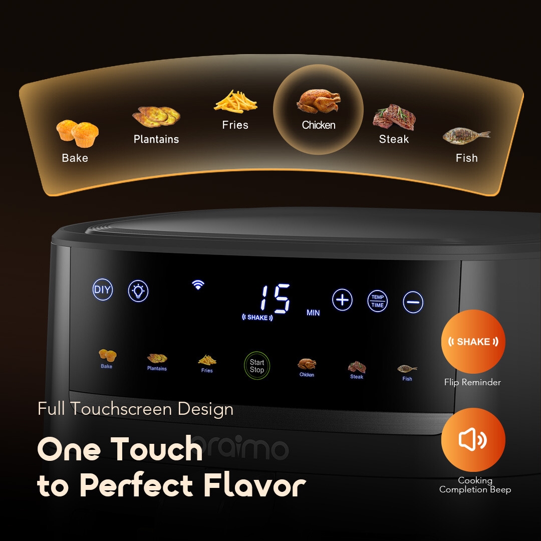 oraimo airfryer NutriFry S1 Ultra OAF-521A-7 full touchscreen