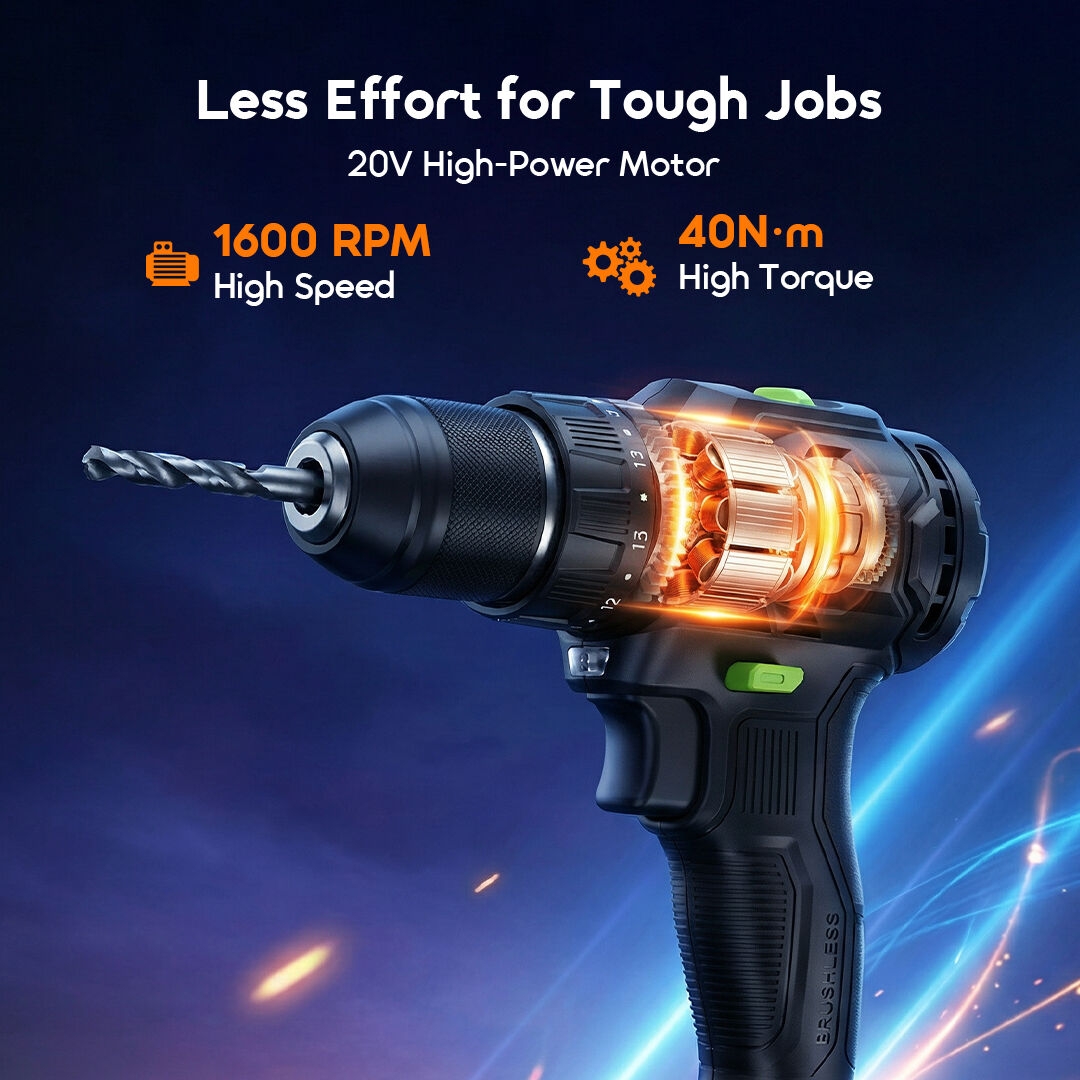 oraimo Power Drill Drivers MaxDrill OSH-010A 2 20V High‑Power Motor