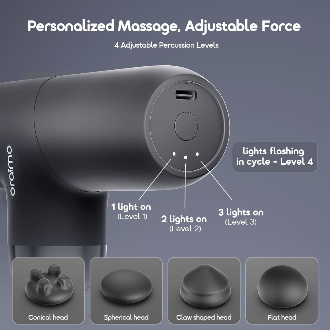 oraimo Massage Gun NovaShot Air OSH 005A Adjustable 4