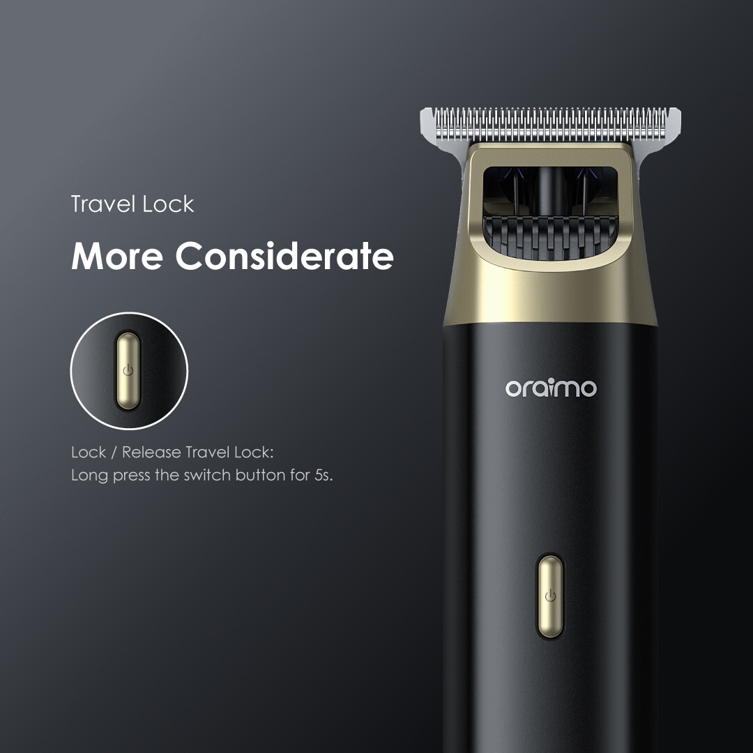 oraimo long lasting battery trimmer smart trimmer 2 opc-tr12 travel lock 6