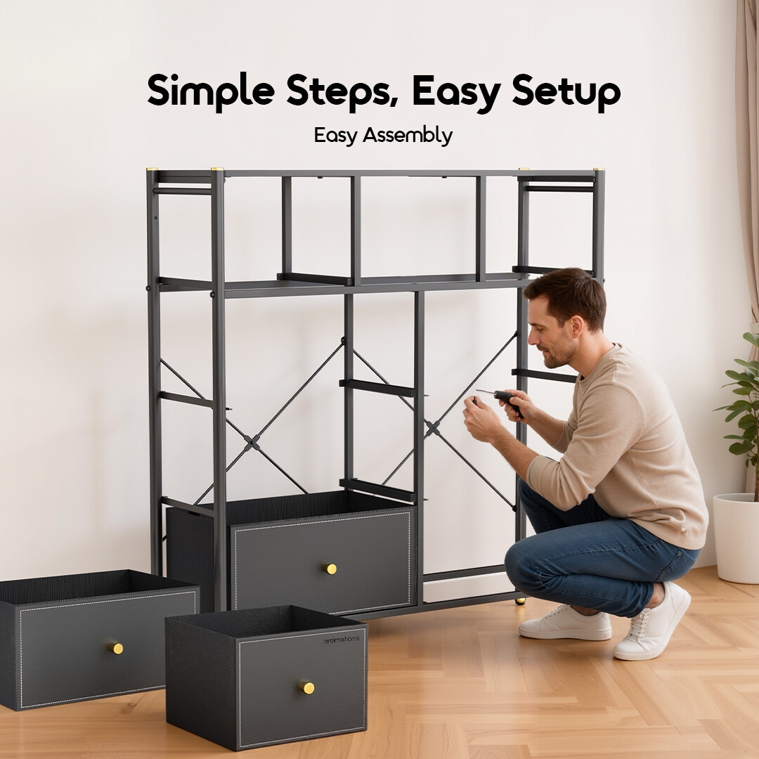 oraimo NoirDresser Storage Dresser OHFS-003-6 Easy Assembly