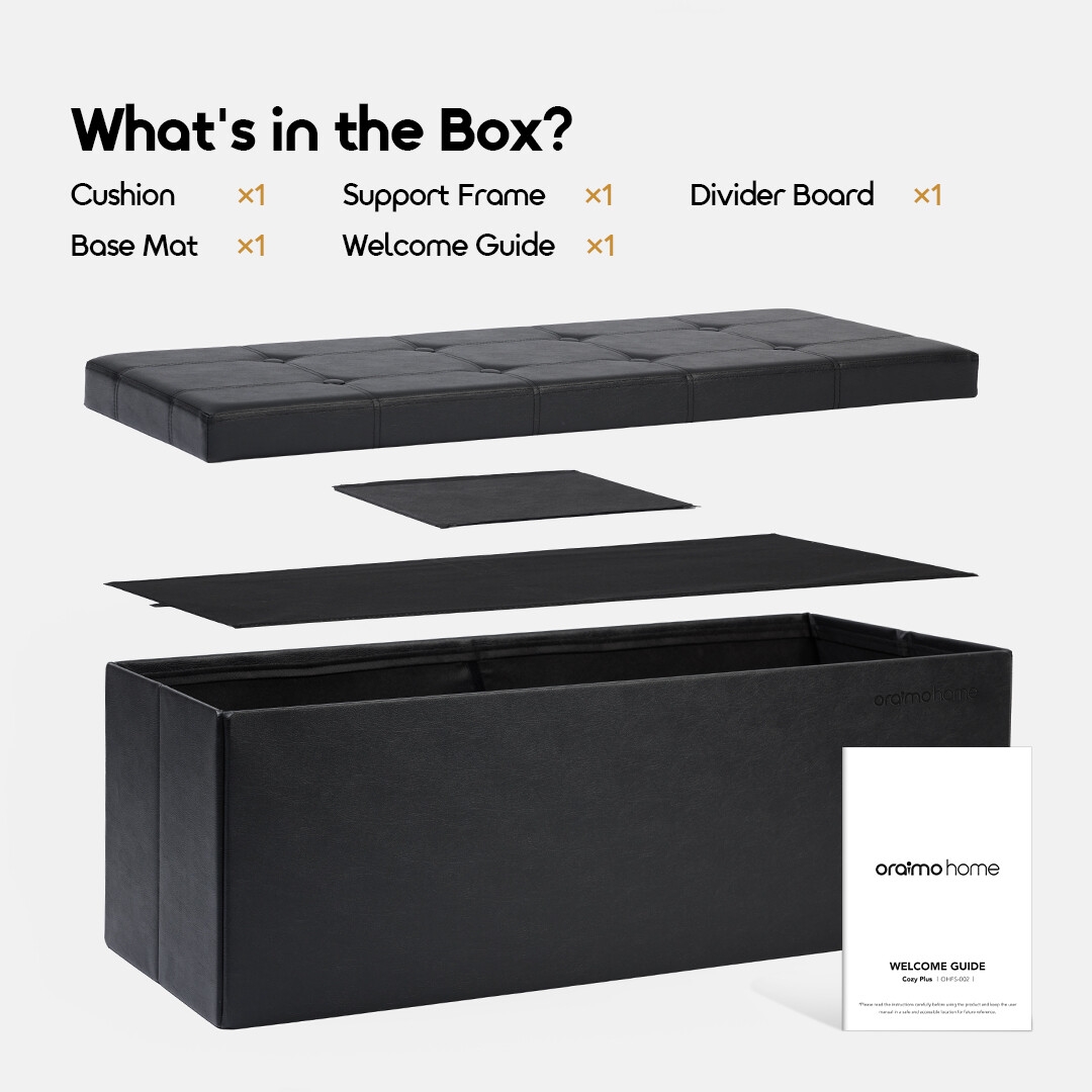 oraimo Storage Ottoman Cozy Plus OHFS-002 package