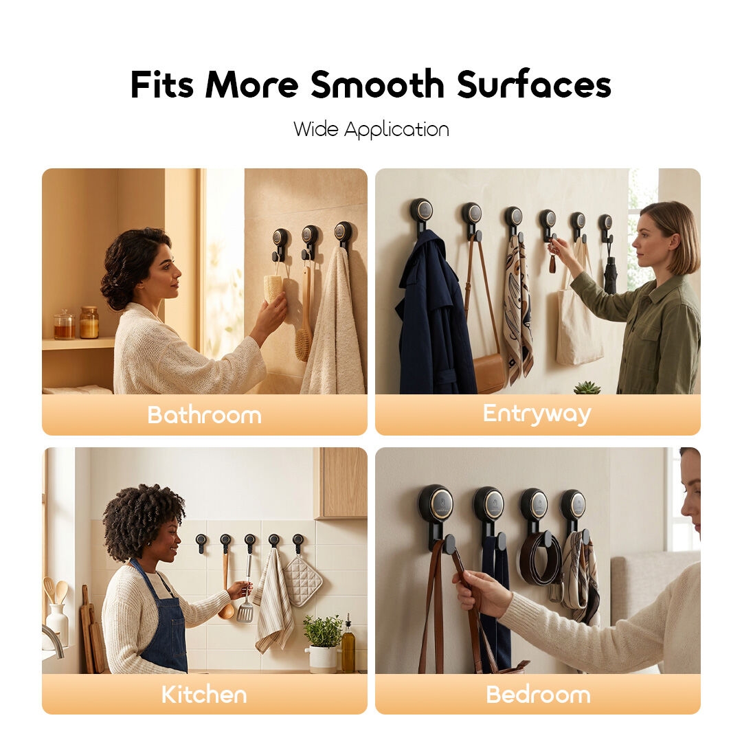 oraimo Vacuum Suction Cup Hooks SnapMount OHEH-002 06 Fits More Smooth Surfaces