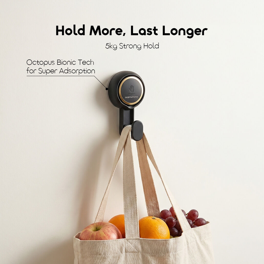 oraimo Vacuum Suction Cup Hooks SnapMount OHEH-002 03 Hold More, Last Longer