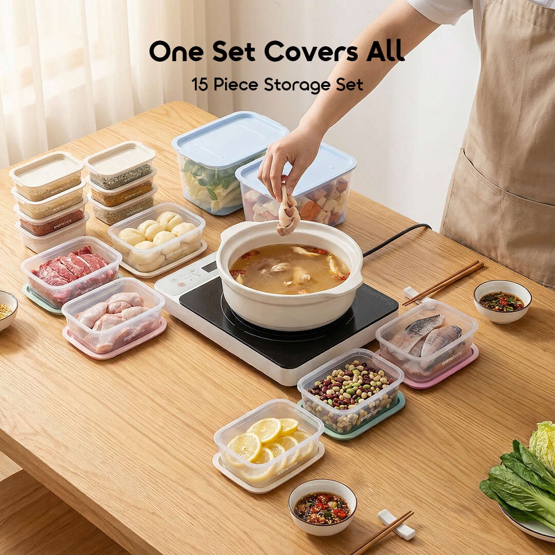 oraimo Food Storage Container (15pcs) PureStore OHKF-001 3 15 Piece Storage Set