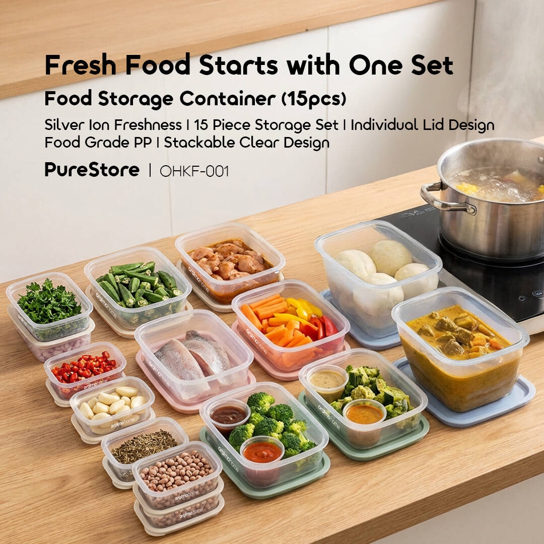 oraimo Food Storage Container (15pcs) PureStore OHKF-001 1