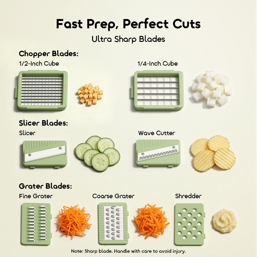 oraimo Pro Food Chopper ChopMaster OHKP-001 3 Ultra Sharp Blades