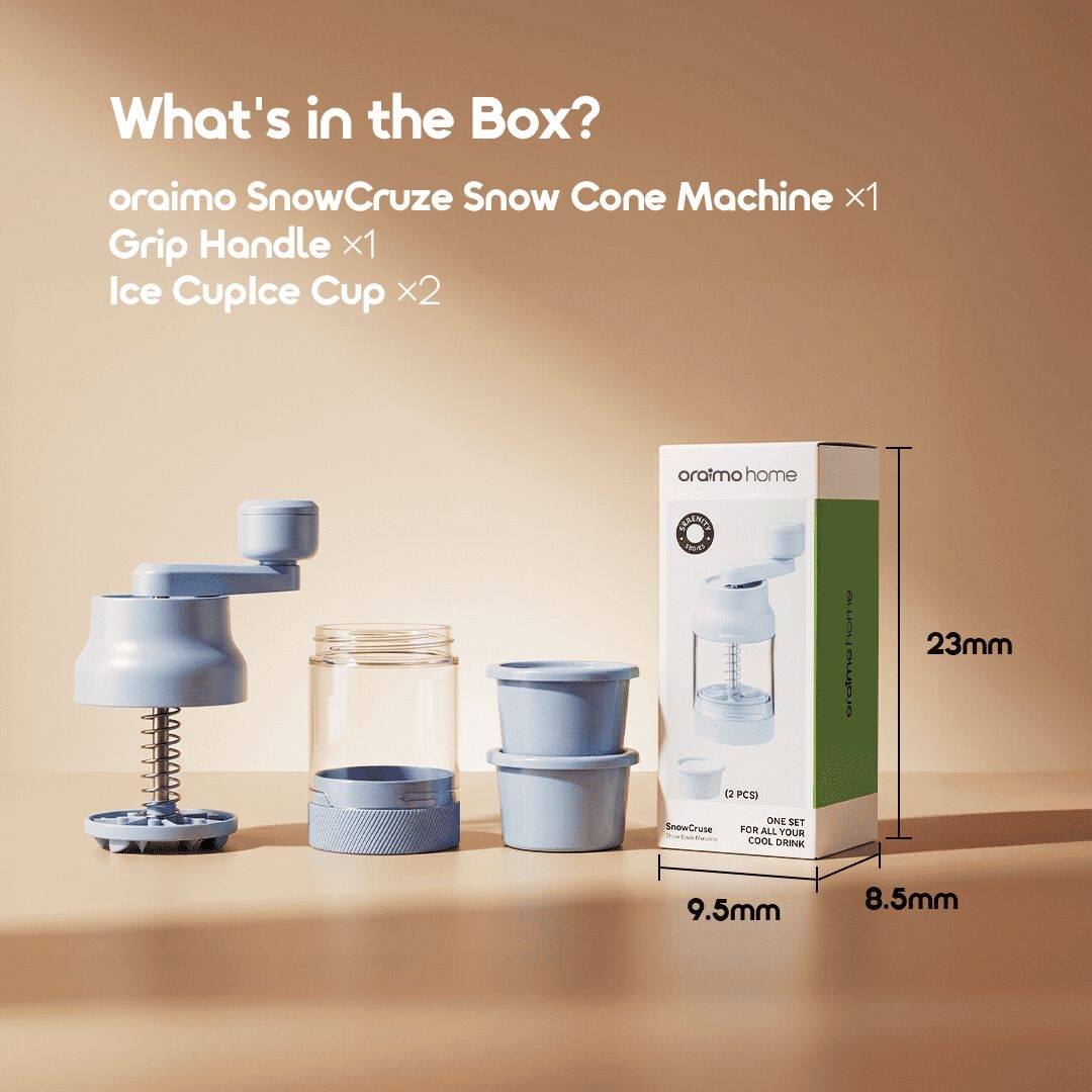 oraimo snow cone machine snowcruze ohkc-017 06 whats in the box
