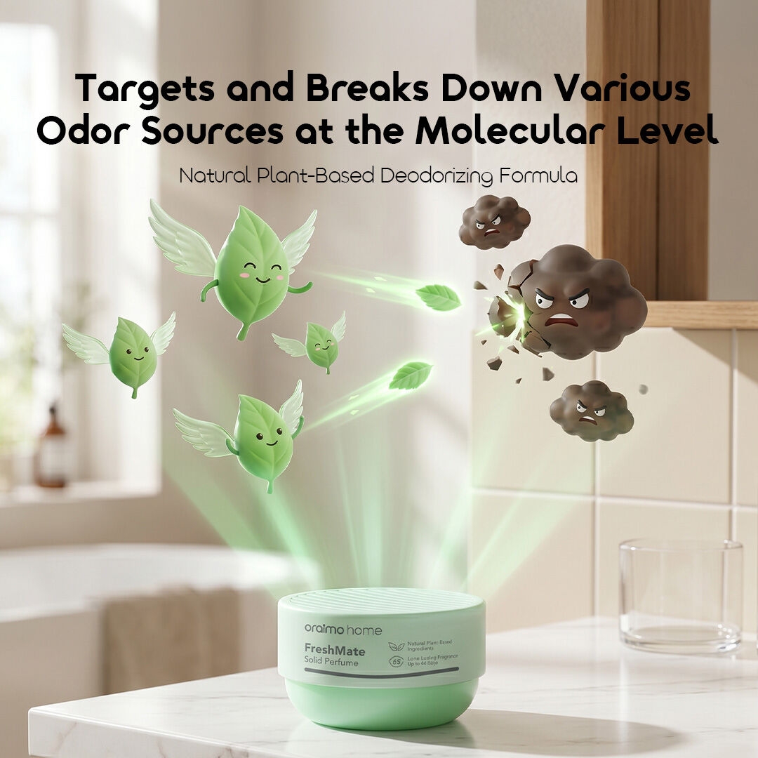 oraimo Solid Perfume (2 Pcs) FreshMate OHCE-003-2 Targets and Breaks Down Various Odor Sources at the Molecular Level
