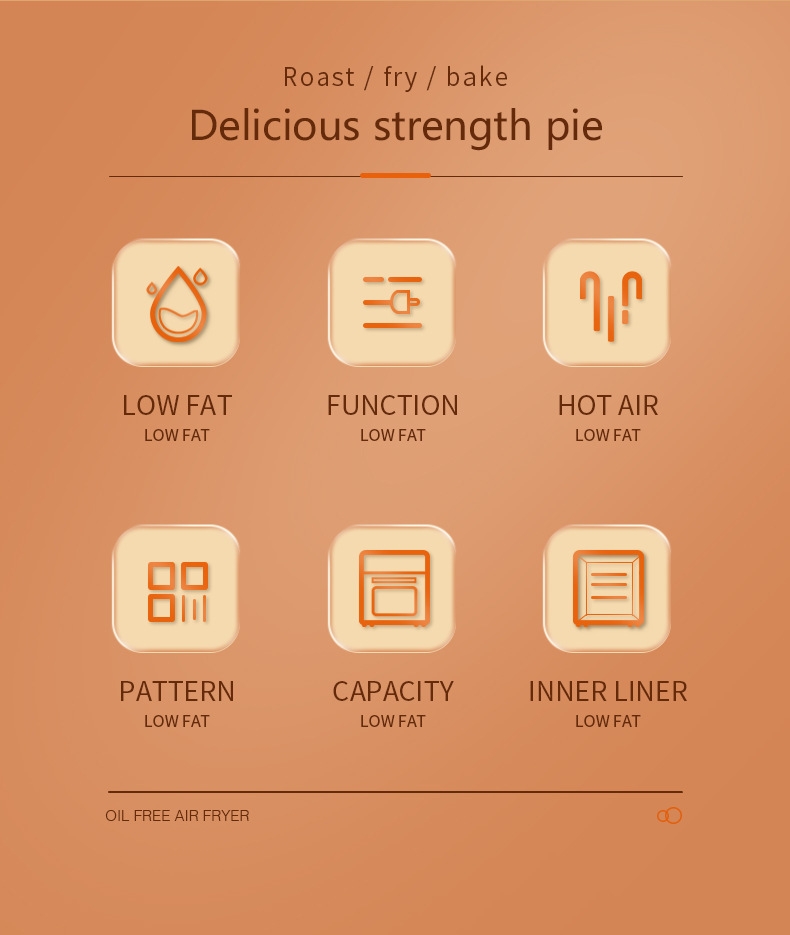 Air Fryer Digital 12L 15L Best Hot Mini Rack Without Oil as Seen as Air Fryer ovens Without Oil