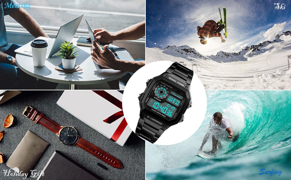 Men's Digital Quartz Watch