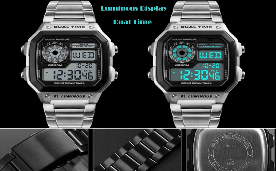 Men's Digital Quartz Watch