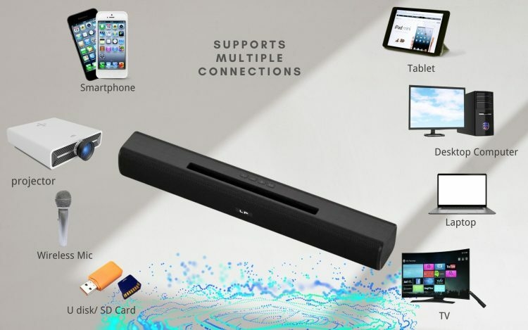 LP-V70 bass sound wireless speaker for home theatre.