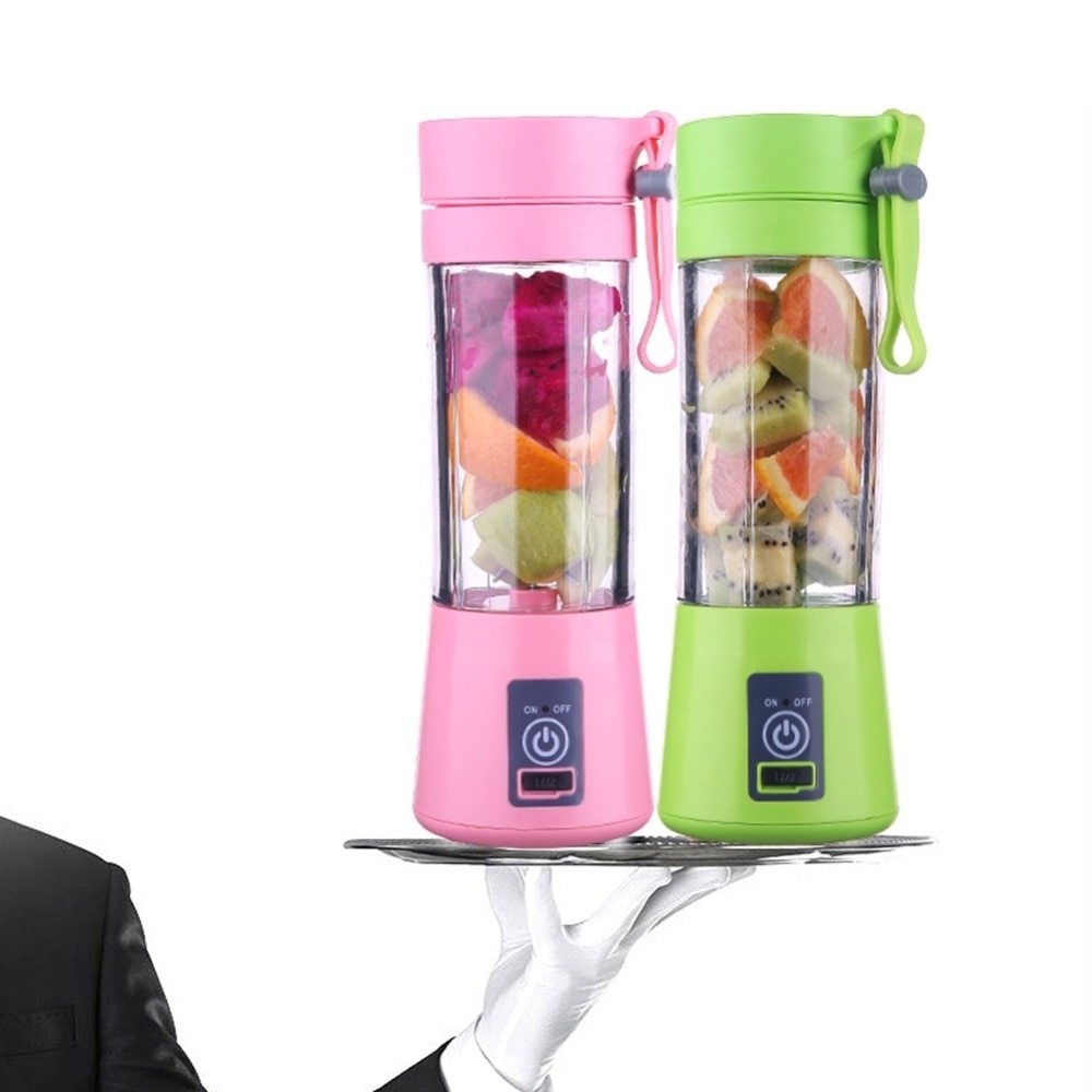 Shop White Label Rechargeable Portable USB Juicer Blender 380ml