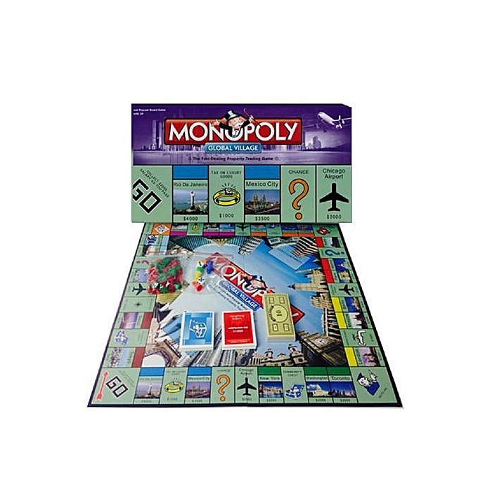 Buy White Label Monopoly Global Village - The Property Trading Board