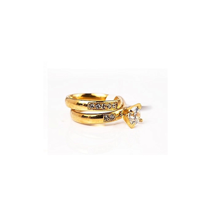  White  Label Wedding  Ring  Set Gold  Jumia Ghana 