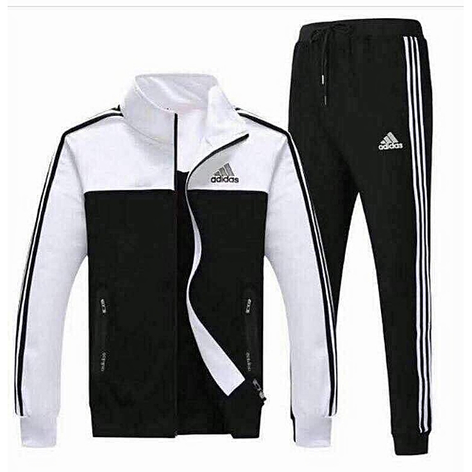 Buy Adidas Track Suit - Black/White online | Jumia Ghana