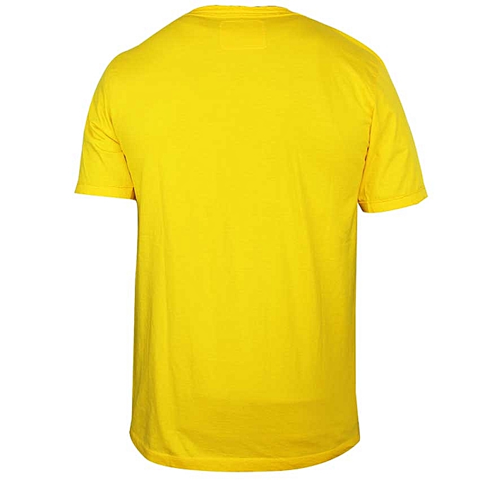 Buy Generic V-Neck Short Sleeve T-Shirt - Yellow online | Jumia Ghana