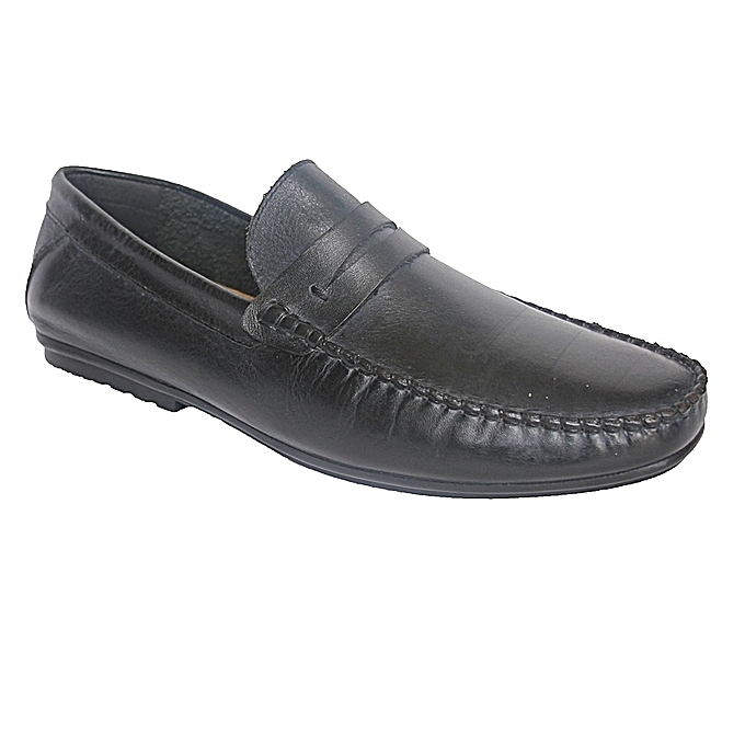 Buy Clarks Leather Penny Loafers - Black online | Jumia Ghana