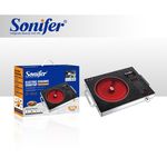 Sonifer Electric Ceramic Cooktop Infrared Hot Plate - Cooking Stove With LED Display - 2000W - Black - SF 3043