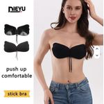 China Image Push up silicone bra BLACK 