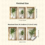 product_image_name-Generic-(3 Pieces) 3D Decorative Wall Stickers, Vintage Vase Decorative Stickers-5