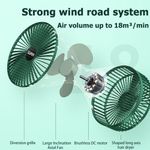 Generic Desk Foldable Fan office Household Fans Adjustable Usb mini Fan Strong Wind 3 Gear - image 8