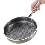 Generic 3PCS Stainless Steel Non-Stick Honeycomb Frying Pan Set - image 2