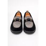 product_image_name-Comfort-Signature Two-Tone Suede Horsebit Loafers - Black & Grey-1