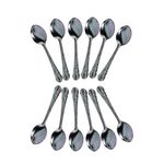 product_image_name-White Label-Stainless Steel Table Spoons - 12 Set - Silver-1