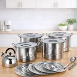 KITCHA 14-Piece Stainless Steel Cookware Set – Induction Compatible - image 2