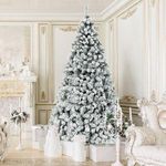 Xmas collections  Christmas Snow Flocked Tree (6ft to 8ft)