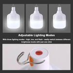 Generic 6 Pack 60W Rechargeable LED Light Bulb Waterproof Lamp for Home Camping Tent Emergency Use - image 3